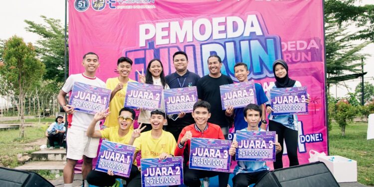 Ratusan Peserta Ramaikan Pemoeda Fun Run Pangkalpinang, Thorcon Dorong Literasi PLTN