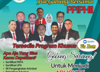 PPIHII Kembali Buka Pendaftaran Pengambilan Sumpah/Janji Advokat Tahun 2026