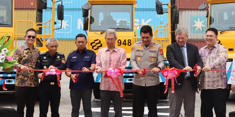 Kapolres Pelabuhan Tanjung Priok Hadiri Peresmian Implementasi Electric Prime Movers di Terminal NPCTI