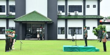 Pusterad Gelar Upacara Bendera 17-an Bulan Februari Tahun 2026