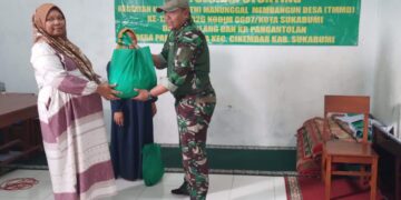 Komitmen TNI Ciptakan Generasi Bebas Stunting Melalui Program TMMD Ke-127 Kodim 0607/Kota Sukabumi.