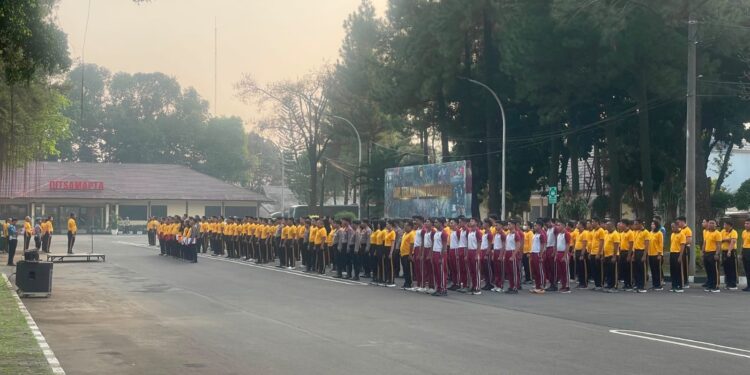 Jaga Kebugaran dan Soliditas, Korsabhara Baharkam Polri Gelar Olahraga Rutin Bersama