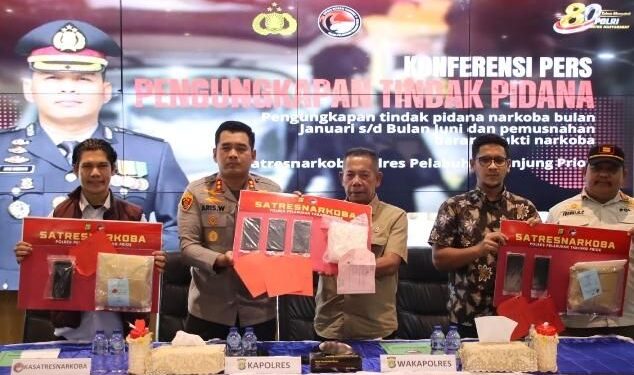Polres Pelabuhan Tanjung Priok Ungkap 58 Kasus Narkotika, Musnahkan Barang Bukti dan Selamatkan 67 Ribu Jiwa