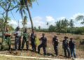 Pematangan Lahan TNI AL Bojongsalawe untuk Program Ketahanan Pangan TNI AL.