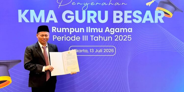 IKAPI Sampaikan Ucapan Selamat atas Penerimaan Keputusan Menteri Agama (KMA) Guru Besar kepada Prof. Dr. KH. Andi Warisno, M.MPd