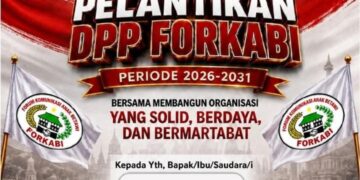 Ketua Umum (DPP-GMPK) Dr. Douglas Pasaribu, Hadiri Acara Pelantikan Pengurus DPP Forkabi 2026 – 2031