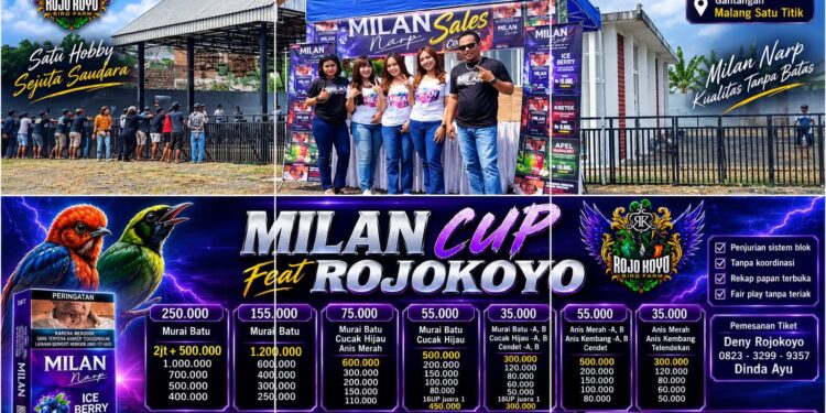 Bukan Cuma Burung yang ‘Gacor’, Rokok Milan Narp Ikut Curi Perhatian di Milan Cup 2026!