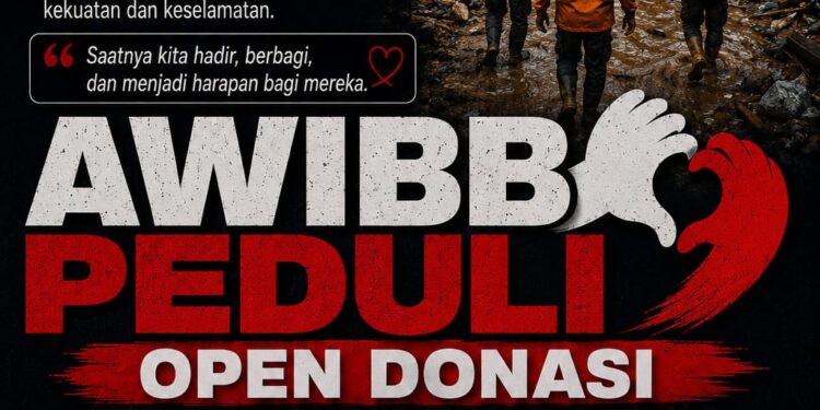 Saatnya Kita Hadir, AWIBB Ajak Masyarakat Bantu Korban Bencana di Ciptamulya Sukabumi